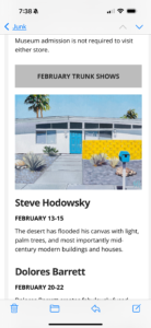 Palm Springs Art Museum Trunk Show